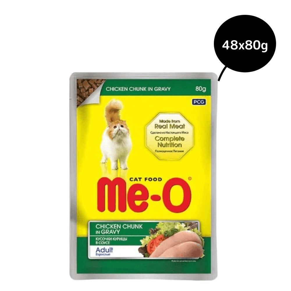 Me-O Chicken Chunks in Gravy Adult Cat Wet Food