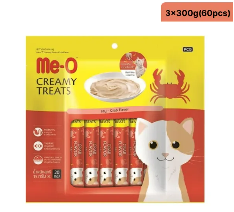 Me-O Creamy Treat Crab - 60g Packs