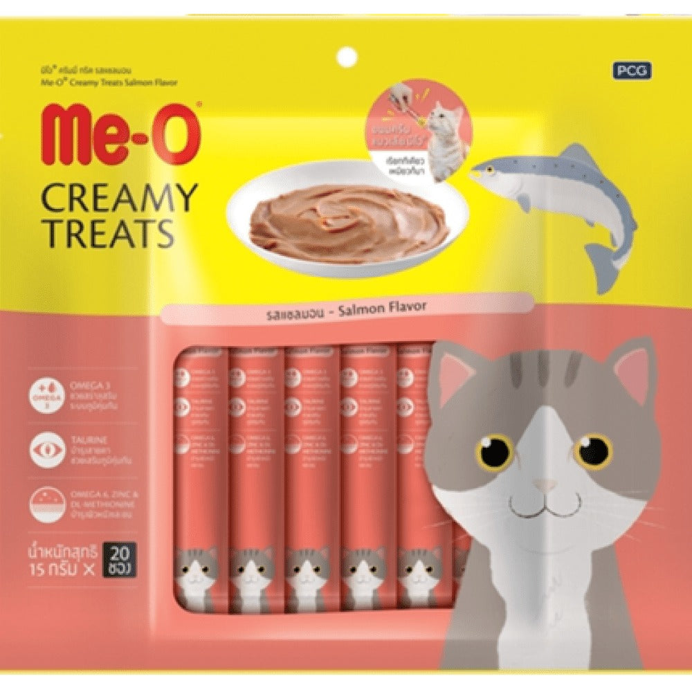 Me-O Creamy Chicken & Liver, Crab and Salmon Cat Treat Combo