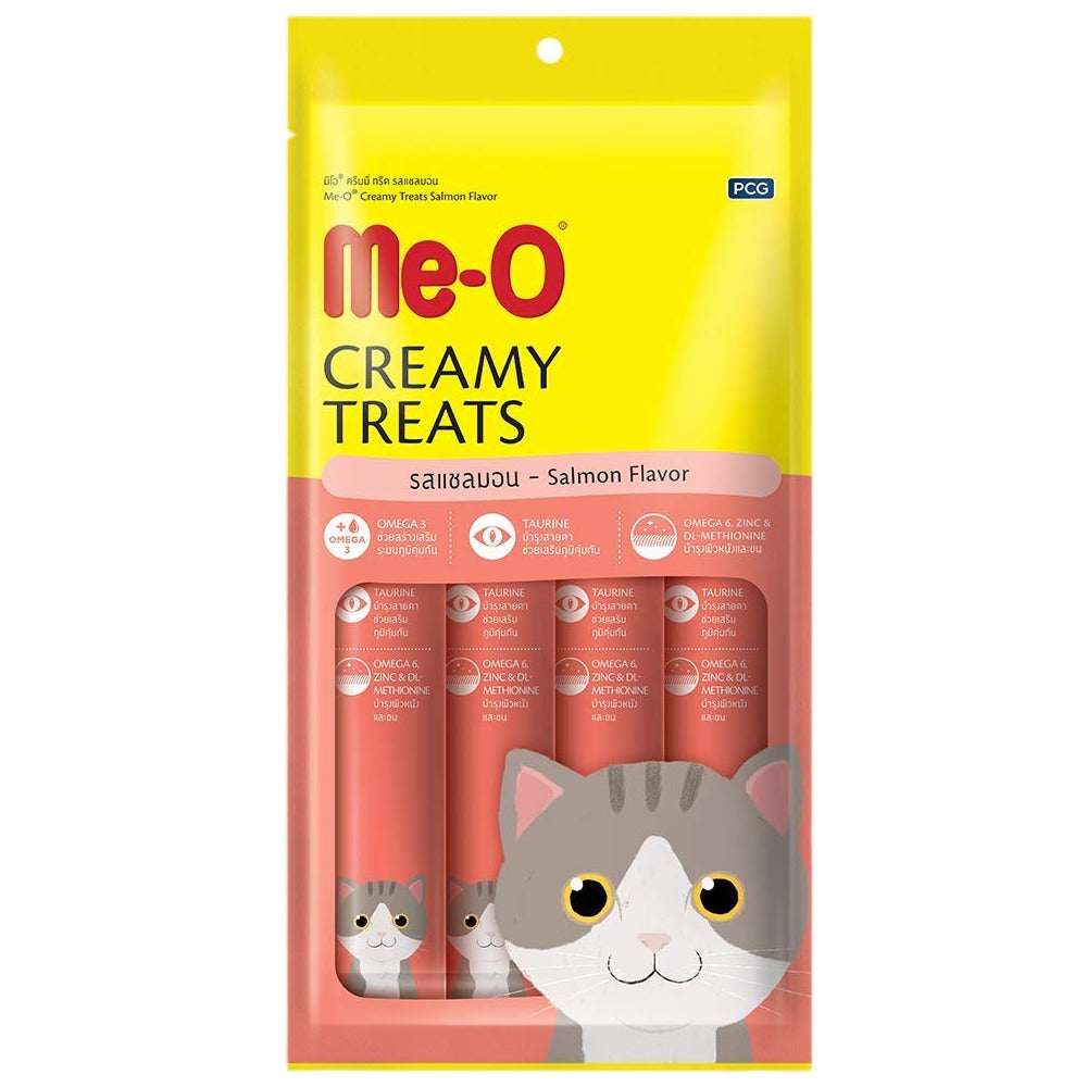 Me-O Creamy Chicken & Liver, Salmon and Bonito Cat Treat Combo