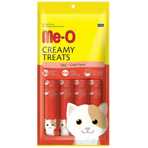 Me-O Creamy Chicken & Liver, Crab, Bonito Cat Treat Combo