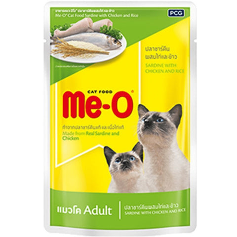 Me-O Sardine with Chicken & Rice Adult Cat Wet Food