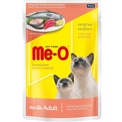 Me-O Tuna & White Fish In Jelly Adult Cat Wet Food