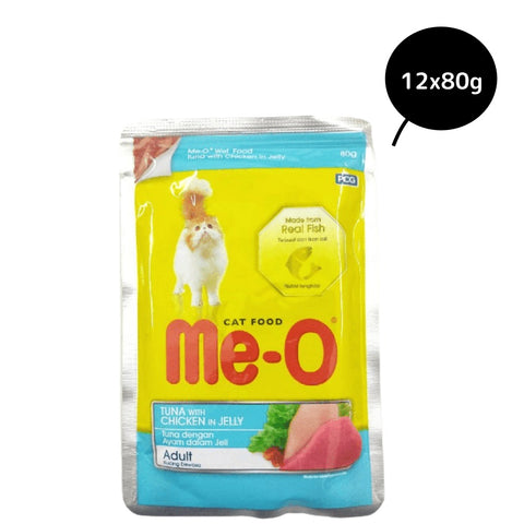 Me-O Tuna & Chicken In Jelly Adult Cat Wet Food