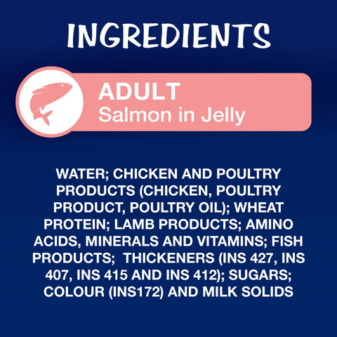 Me-O Delite Tuna with Crab Sticks in Jelly and Purina Felix Salmon with Jelly Adult Cat Wet Food Combo (12+12)