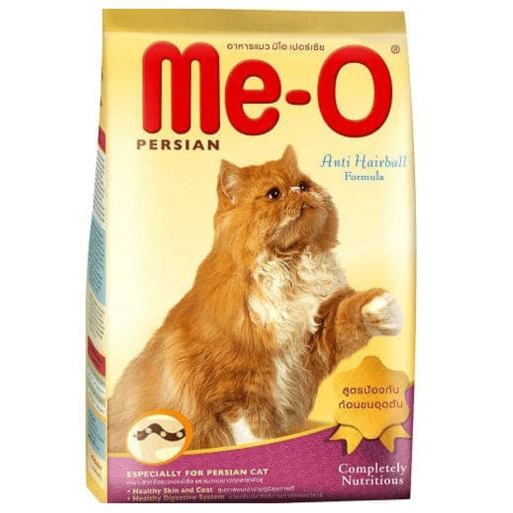 Me-O Creamy Chicken & Liver Cat Treat and Adult Persian Dry Cat Food Combo