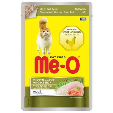 Me-O Chicken with Rice & Crab Stick Adult Cat Wet Food