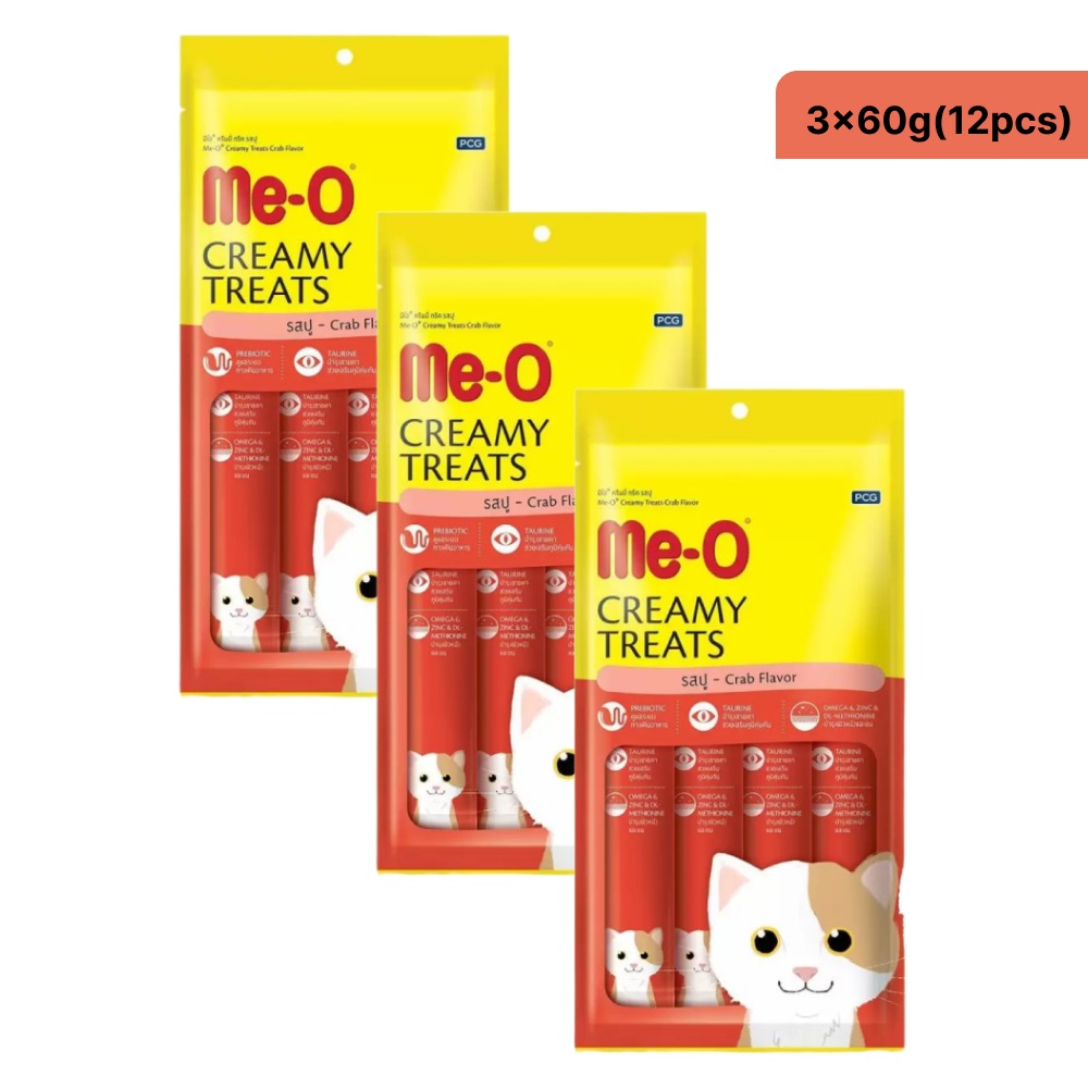 Me-O Creamy Crab and Chicken & Liver Cat Treats Combo