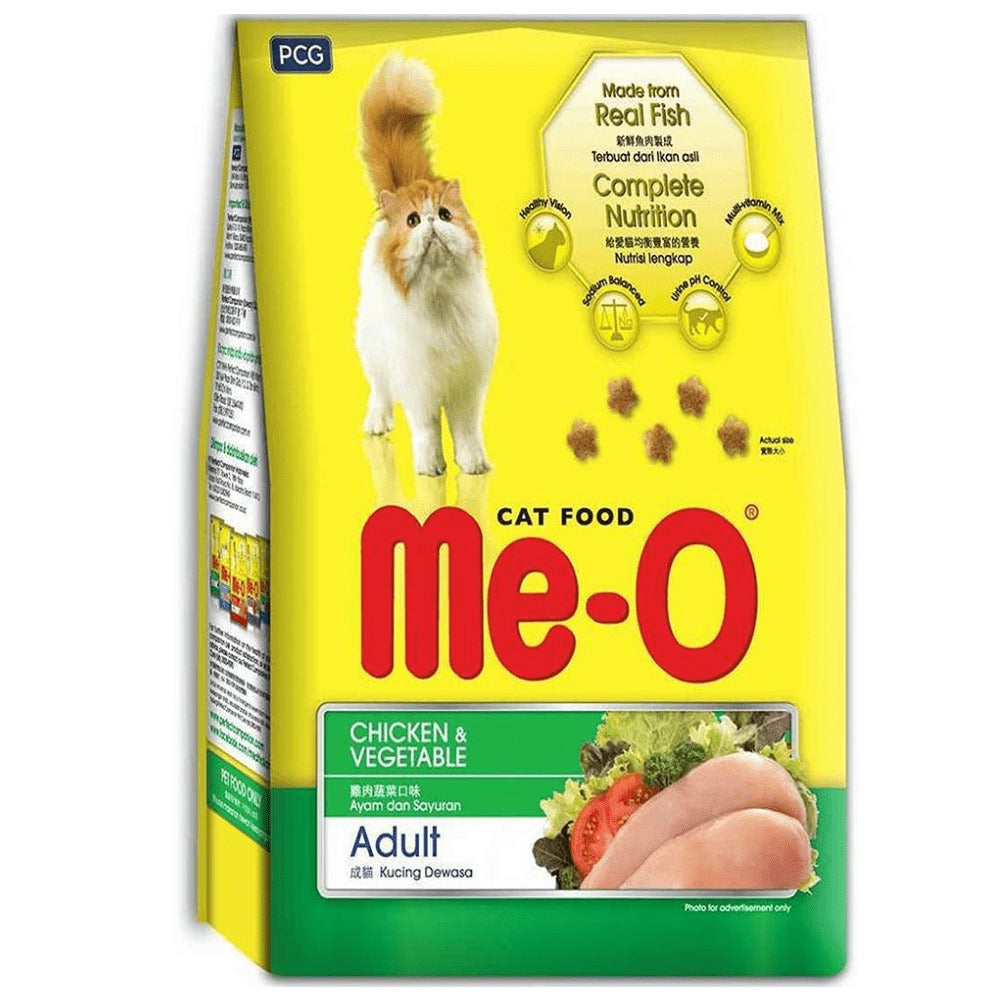 Me-O Chicken and Vegetables Adult Cat Dry Food