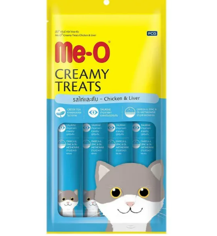 Me-O Creamy Treat Chicken & Liver - 60g Packs