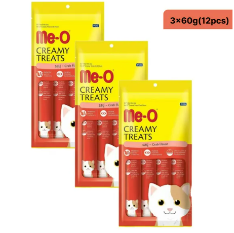 Me-O Creamy Treat Crab - 60g Packs