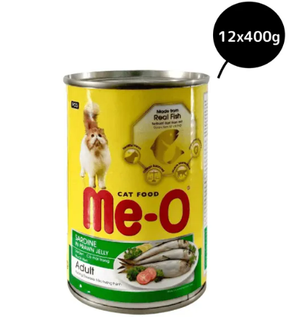 Me-O Sardine Adult Cat Wet Food in Can - 400g