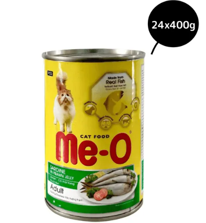 Me-O Sardine Adult Cat Wet Food in Can - 400g